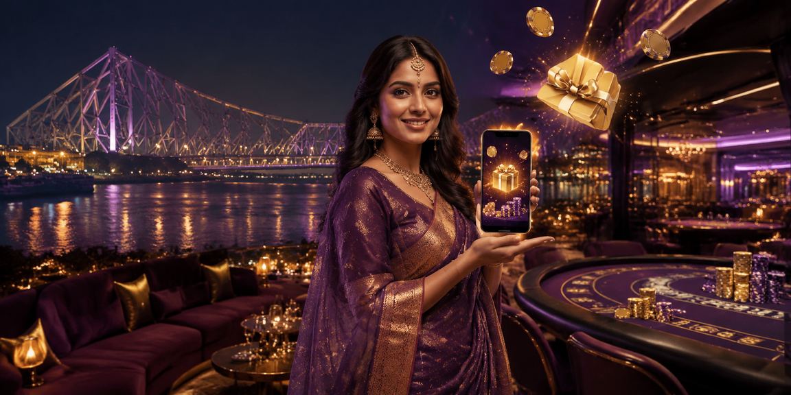 Indian casino player using mobile device in Kolkata